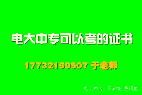 電大中專(zhuān)可以考的證書(shū)